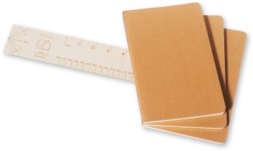 Moleskine notizheft cahier a5 704987 liniert, natur 3 stück - Moleskine-704987-9788883704987-03.jpg