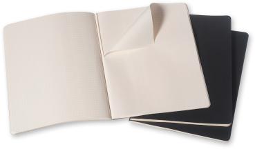 Moleskine notizheft cahier xl 25x19cm 705021 kariert, schwarz 3 stück - Moleskine-705021-9788883705021-02.jpg