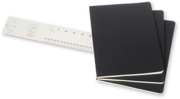 Moleskine notizheft cahier xl 25x19cm 705021 kariert, schwarz 3 stück - Moleskine-705021-9788883705021-03.jpg