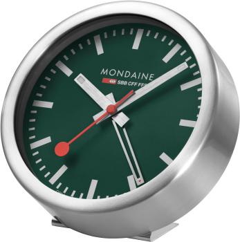 MONDAINE Wand / Tischuhr 125mm A997.66SBV.1 grün, Weckfunktion