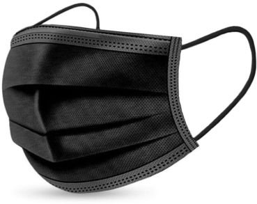 NEUTRAL Hygiene Maske Typ II R 572161 schwarz, EN-14683 50 Stück