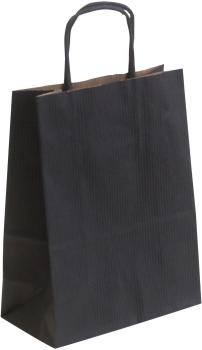 NEUTRAL Tragtaschen Allegra schwarz SDF16-798 Kraft,110g, 16x8x21cm 25 Stk.