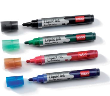 Nobo liquid ink marker blister 1901077 6 farben - Nobo-1901077-5028252119719