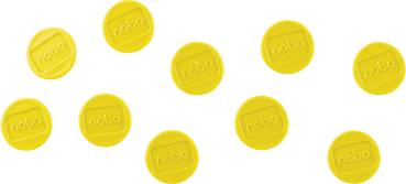 Nobo magnet rund 24mm 1915295 gelb 10 stück - Nobo-1915295-5028252611176-03.jpg