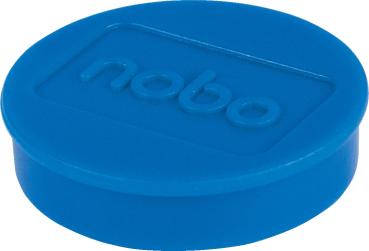 NOBO Magnet rund 32mm 1915299 blau 10 Stück