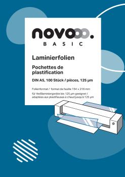 NOVOOO Laminierfolie A5 47040000 glanz, 125my 100 Stück