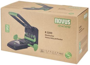 Novus blocklocher b 2200 re+new b2200 025065 schwarz/grün 200 blatt - Novus-b2200-025065-4009729077962-05.jpg