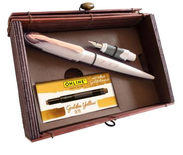 Online füllhalterset air rose 10059 white bamboo box - Online-10059-4014421100597-02.jpg