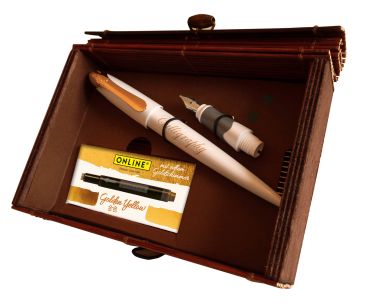 Online füllhalterset air rose 10059 white bamboo box - Online-10059-4014421100597