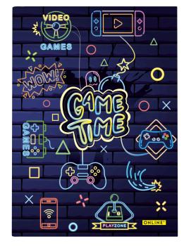 ONLINE Notizbuch Game Time A5 10143/6 gepunktet, 80gr. 96 Blatt