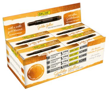 Online tintenpatrone display kombi 17179/24 golden yellow - Online-17179-24-4014421171795