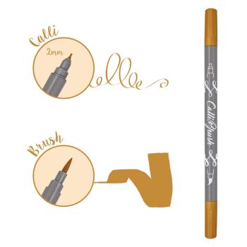 Online callibrush pen double tip 2mm 19074/6 maple - Online-19074-6-4014421190741-03.jpg