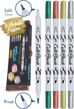 Online callibrush pen double tip 19089 metallic ass. 2.5mm - Online-19089-4014421190895-03.jpg