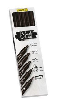 Online black lettering set 19114 5 stück - Online-19114-4014421191144