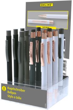 ONLINE Display Kugelschreiber M 21735/15 Soft Metal 15 Stk.