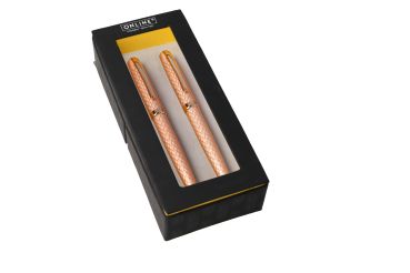 Online füllhalter/kugelschreiber set 34665 diamond, rosegold - Online-34665-4014421346650