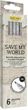 Online bleistift save my world hb 7919 6 stück - Online-7919-4014421079190-03.jpg