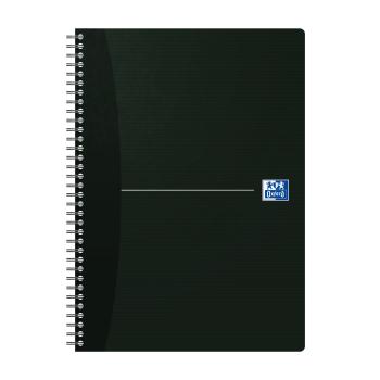 OXFORD Essentials Spiralheft 100100759 A4, kariert 90 Blt, schwarz