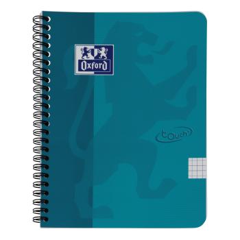 OXFORD Touch Spiralheft 400104100 A5, kariert 70 Blatt, blau