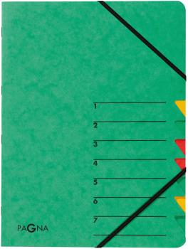 PAGNA Fächermappe EASY A4 24061-03 grün 7 Fächer