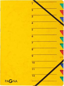 PAGNA Fächermappe EASY A4 24131-05 gelb 12 Fächer