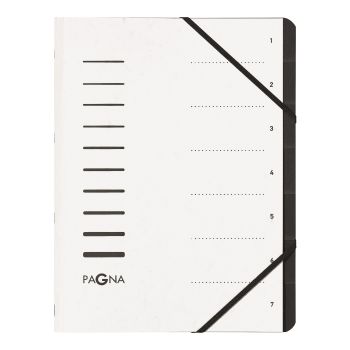 PAGNA Ordnungsmappe A4 40058-08 weiss 7-teilig