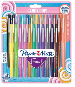 Papermate faserschreiber flair m 1985617 24 stück ass. candy pop - Papermate-1985617-3501179856179