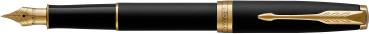 PARKER Füllfederhalter M 1931517 SONNET Matte Black gold