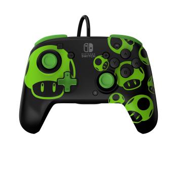 Pdp rematch wired controller 500-134-gid nsw, 1up glow in the dark - Pdp-500-134-gid-0708056070328