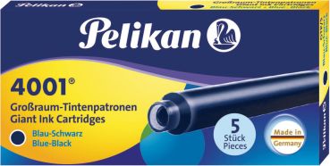 Pelikan tinte 4001 gtp/5 310607 blauschwarz 5 stück - Pelikan-310607-4012700310606