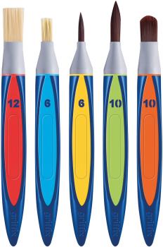 Pelikan pinselset griffix 700733 5-teilig 5 farben - Pelikan-700733-4012700700735-03.jpg