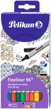 Pelikan fineliner 0,4mm 940676 10 farben, etui - Pelikan-940676-4012700940674
