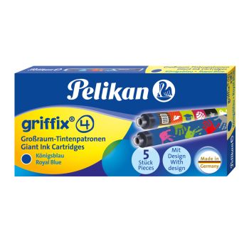PELIKAN Tintenpatrone Griffix 960583 königsblau, löschbar