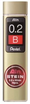 Pentel minen ainstein 0,2mm c272w-b b 20 stück - Pentel-c272w-b-4902506336477