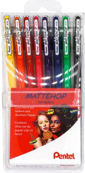 PENTEL Gel-Tintenroller Mattehop K110V-8 Mattehop 8er Etui
