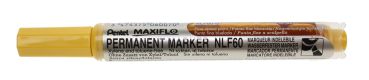 Pentel marker 2-4,5mm nlf60-g gelb perm. - Pentel-nlf60-g-3474375060070