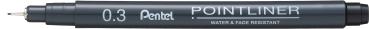 Pentel fineliner pigment 0.03 mm s20p-03a pointliner, schwarz - Pentel-s20p-03a-0884851060136
