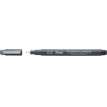 Pentel fineliner pigment 0.5mm s20p-5a pointliner schwarz - Pentel-s20p-5a-0884851041920
