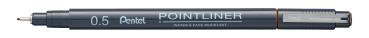 Pentel fineliner pigment 0.5 mm s20p-5sp pointliner, sepia - Pentel-s20p-5sp-0884851060198