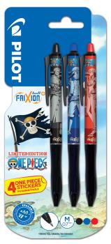 Pilot frixion plus+ onepiece 0.7mm 150.330.96bl schwarz,rot,blau 3 stück - Pilot-15033096bl-3131910449478