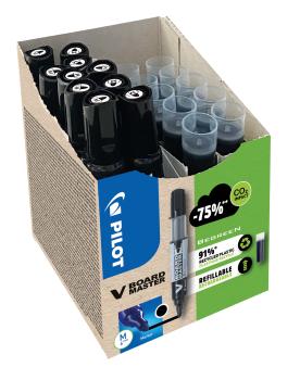 Pilot v-board master greenpack 190.001.97 10 + 10 refills schwarz - Pilot-19000197-3131910556275