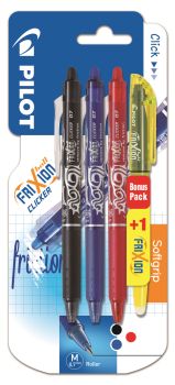 Pilot frixion clicker + light 0.7mm bl-fr7-bt assortiert 4 stck. - Pilot-bl-fr7-bt-3131910215257
