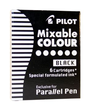 Pilot tintepatronen ic-p3 icp3s6b schwarz 6 stück - Pilot-icp3s6b-4902505192227