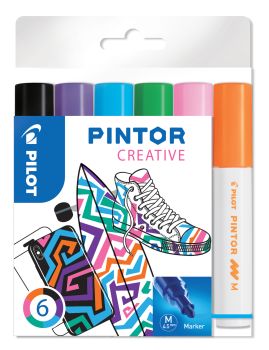 Pilot marker set pintor m s6/0517436 6 farben creative - Pilot-s6-0517436-3131910517436
