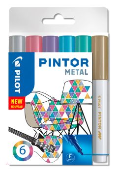 Pilot marker set pintor 1.0mm s6/0517443 6 farben metallic - Pilot-s6-0517443-3131910517443