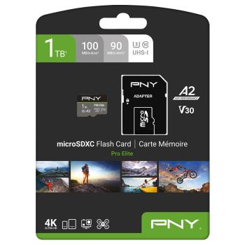 Pny micro-sdxc pro elite 1tb psdu1tbv3 uhs-i u3 a2 & adapter - Pny-psdu1tbv3-0751492639079-02.jpg