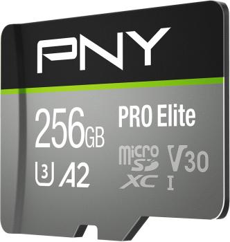 Pny micro-sdxc pro elite 256gb psdu256v3 uhs-i u3 a2 & adapter - Pny-psdu256v3-0751492639062-03.jpg