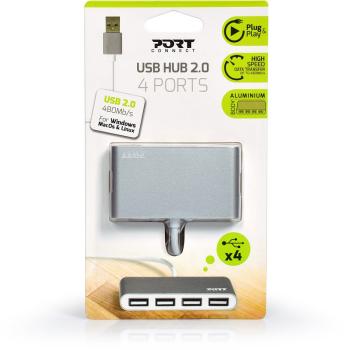 Port usb hub 4-ports usb 2.0 900120 grey/white - Port-900120-3567049001209-05.jpg