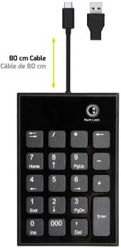 Port numeric keypad wired 900801 usb-c/usb-a, pc/mac - Port-900801-3567049008017-02.jpg