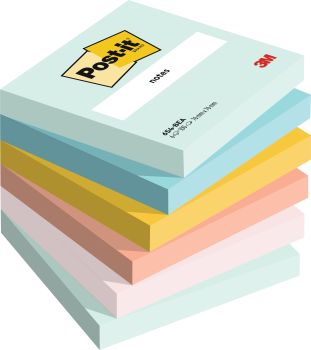 POST-IT Beachside 76x76mm 654-6-BEA 5-farbig ass. 6x100 Blatt